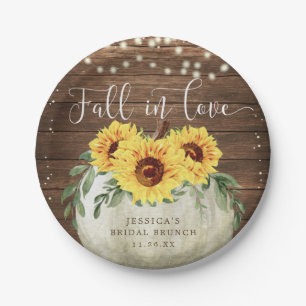 Herfst in Love Pumpkin Sunflower Bord