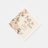 Herfst in Love Pumpkin Vrijgezellenfeest Servet (Hoek)