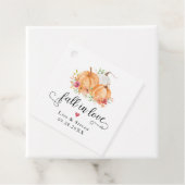 Herfst in Love Pumpkins Wedding Bedankjes Labels (In situ)