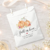 Herfst in Love Pumpkins Wedding Bedankzakje (Geknipt)