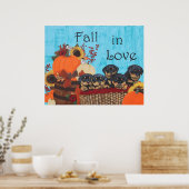 Herfst in Love Rottweiler Print (Keuken)