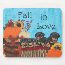 Herfst in Love Rottweiler Print