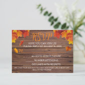 Herfst in Love RSVP Card (Staand voorkant)
