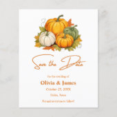 Herfst In Love Rustic Pumpkin Wedding Save The Dat (Voorkant)