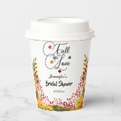 Herfst in Love Script Vrijgezellenfeest Papieren Bekers (Voorkant)