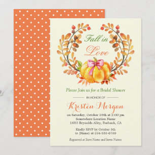 Herfst in Love Vrijgezellenfeest Autumn Pumpkin Fl Kaart