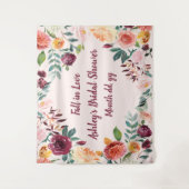 Herfst in Love Vrijgezellenfeest Backdrop Verlovin Wandkleed (Voorkant)