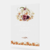 Herfst in Love Vrijgezellenfeest Welcome Sign Acryl Bord (Hoek)