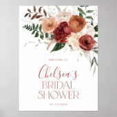 Herfst in Love Vrijgezellenfeest Welcome Sign Poster (Voorkant)