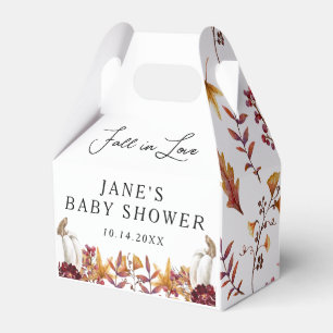 Herfst in Love White Pumpkin Baby shower Bedankdoosjes