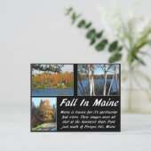 Herfst in Maine Briefkaart (Staand voorkant)