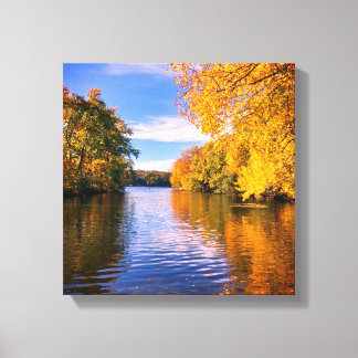 Herfst in Massachusetts Canvas Afdruk