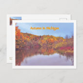 Herfst in Michigan Briefkaart (Voorkant / Achterkant)