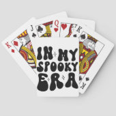 Herfst In Mijn Spooky Era Retro Halloween Pokerkaarten (Achterkant)