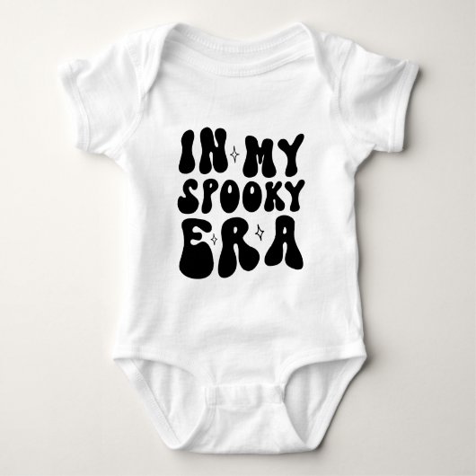 Herfst In Mijn Spooky Era Retro Halloween Romper (Voorkant)