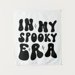 Herfst In Mijn Spooky Era Retro Halloween Wandkleed