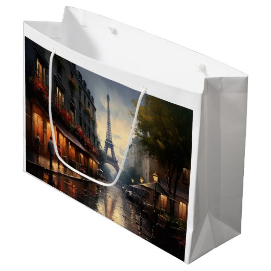  herfst in Parijs Frankrijk Groot Cadeauzakje (Voorkant Gekanteld)