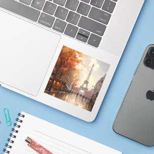  herfst in Parijs Frankrijk Sticker