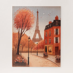 Herfst in Parijs herfstbladeren Legpuzzel