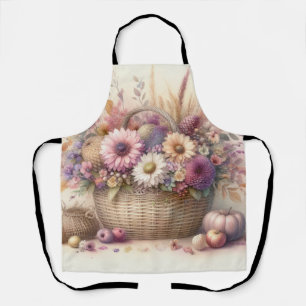 Herfst in pastelkleuren waterverf schilderij schort