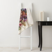 Herfst in pastelkleuren waterverf schilderij sherpa deken (In situ)