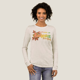 Herfst in Rochester New York met herfstbladeren Tri-Blend Shirt