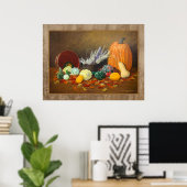 Herfst "In Season" - Schone Kunst nog leven Poster (Thuiskantoor)