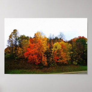 Herfst in West Bend, Wisconsin Poster