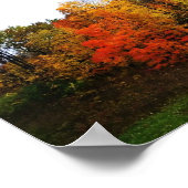 Herfst in West Bend, Wisconsin Poster (Hoek)