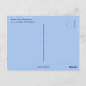 Herfst in West Virginia Briefkaart (Achterkant)