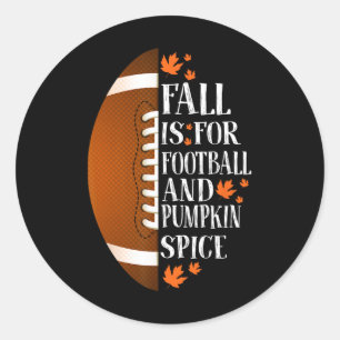 Herfst is bestemd voor Football en pompoenen Ronde Sticker