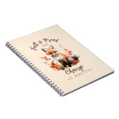 Herfst is een bewijs dat verandering mooi is notitieboek (Rechterzijde)