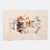 Herfst is een bewijs dat verandering mooi is theedoek (Horizontaal)