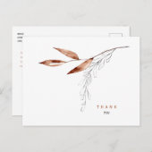 Herfst is eenvoudig begrafenis dank u naam en datu briefkaart (Voorkant / Achterkant)