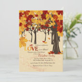 Herfst is hier uitnodiging (Staand voorkant)