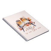 Herfst is in de lucht - Schattigee vogels en herfs Notitieboek (Rechterzijde)