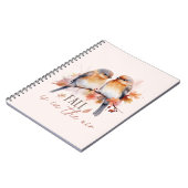 Herfst is in de lucht - Schattigee vogels en herfs Notitieboek (Linkerzijde)