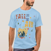 Herfst is in lucht met swingende wasbeer t-shirt (Voorkant)