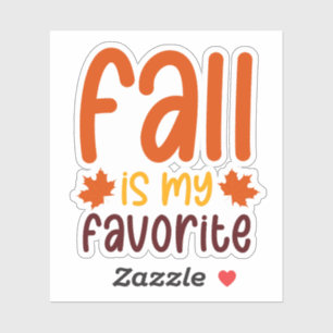 Herfst Is Mijn Favoriet - Gezellige Herfst Citaat  Sticker