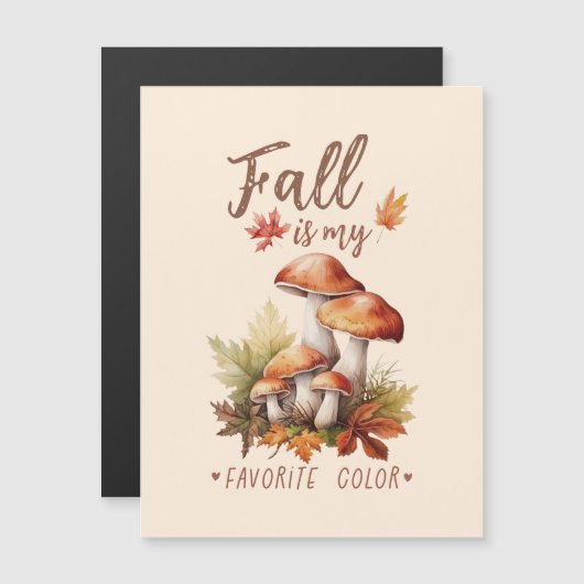 Herfst is mijn favoriete kleur - champignons en bl (Voorkant / Achterkant)