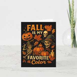Herfst is mijn favoriete kleur Funny Autumn Cozy H Kaart