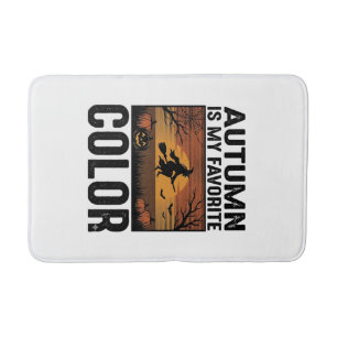 Herfst Is Mijn Favoriete Kleur Halloween Heks Ontw Badmat