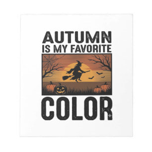 Herfst Is Mijn Favoriete Kleur Halloween Heks Ontw Notitieblok