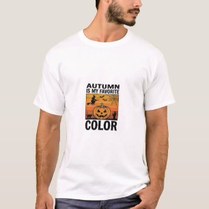 Herfst Is Mijn Favoriete Kleur Halloween Pompoen D T-shirt