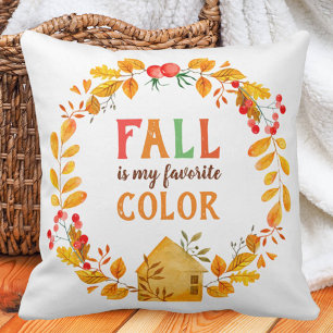 Herfst is mijn favoriete kleur Herfstbladeren Bess Kussen