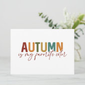 Herfst is mijn favoriete kleur kaart (Staand voorkant)
