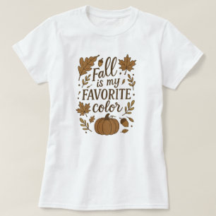 Herfst is mijn favoriete kleur t-shirt