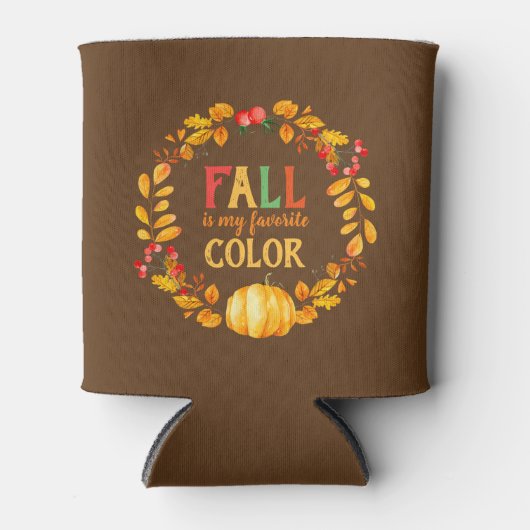 Herfst is mijn favoriete kleurennajaar en laat pom blikjeskoeler (Voorkant)