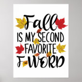 Herfst is Mijn tweede favoriete F-Word Poster (Voorkant)