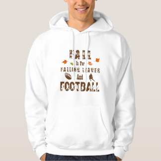 Herfst is voor vallende bladeren en Football bruin Hoodie